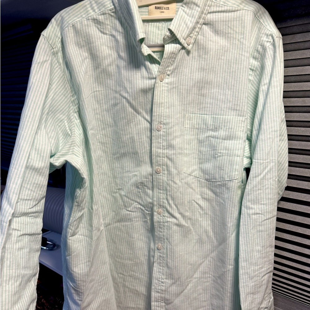 Ramble and Co striped oxford shirt  size L